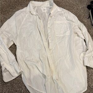 EUC Aerie medium thin White Casual Shirt button dress shirt